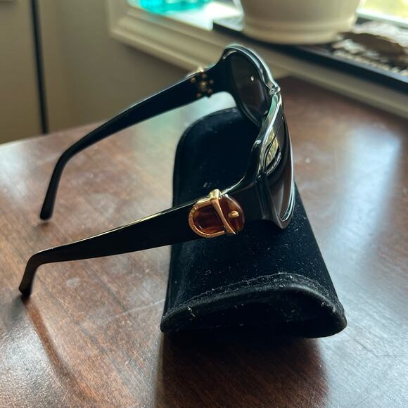 Marc Jacobs MJ101/S 80785 Black Gold Frame Sunglasses Italy 58-15-125 w/ case - Picture 2 of 11